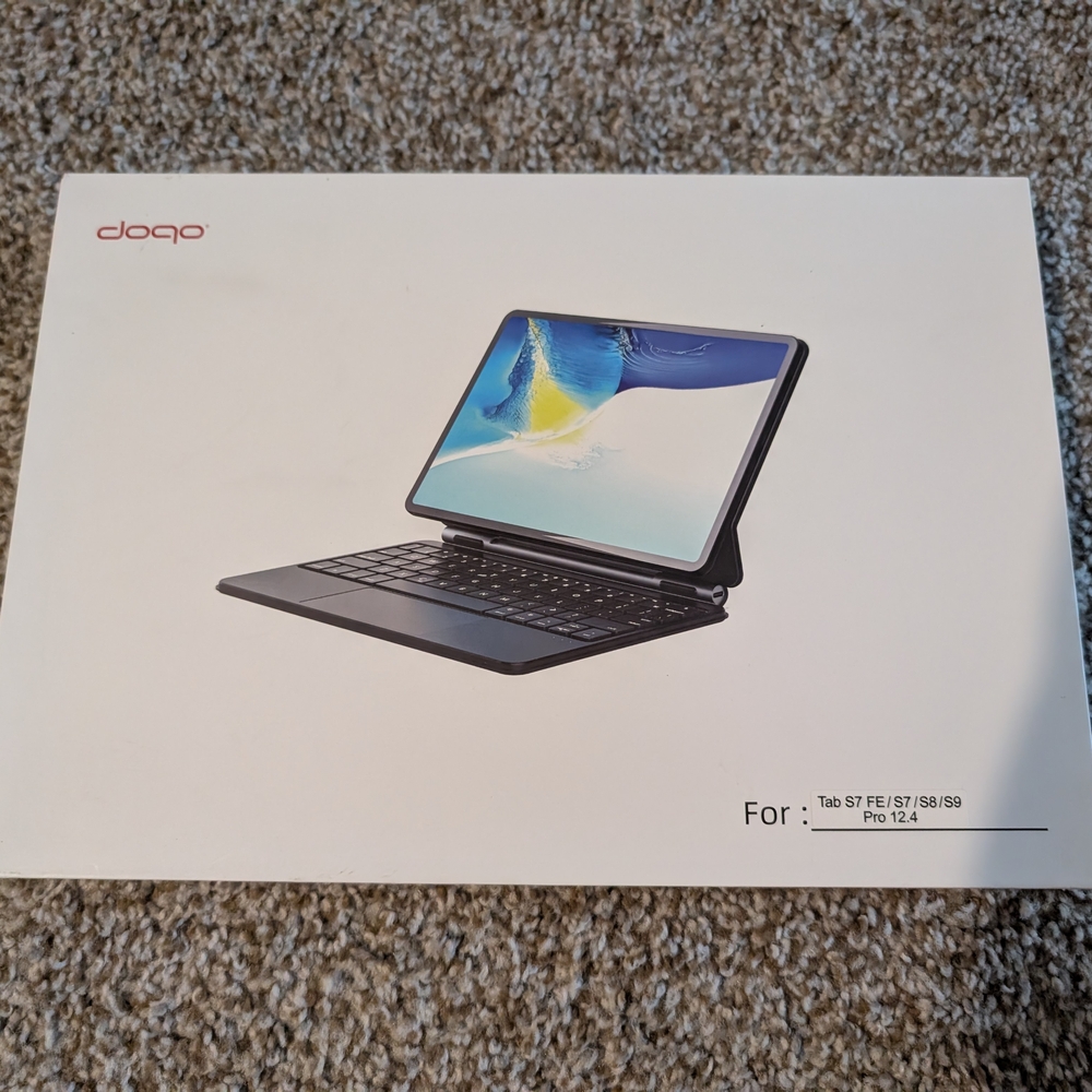 Doqo Keyboard Case for Tab S3/S7/S8/S9 Pro 12.4
